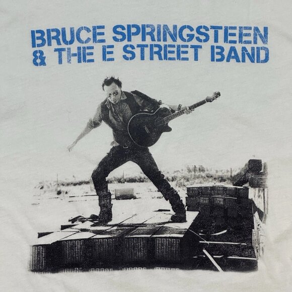 NWOT Anthropologie - Letluv - Bruce Springsteen Roll-Sleeve Graphic Tee XXS - Picture 8 of 14